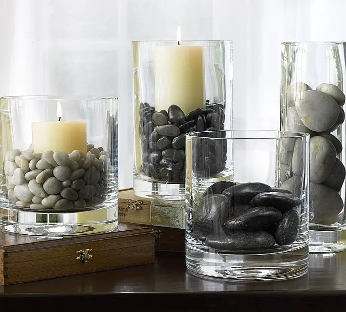 Black Pebble Stones Decorative Stones For Vases Buy Black Pebble
