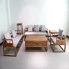 Factory Export to Canada Wood Iron Table with Metal Leg