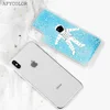 Hot Selling Transparent Pertective Glitter Liquid Phone Case Blue Stars Dynamic Liquid Quicksand Back Cover For iphone X XR