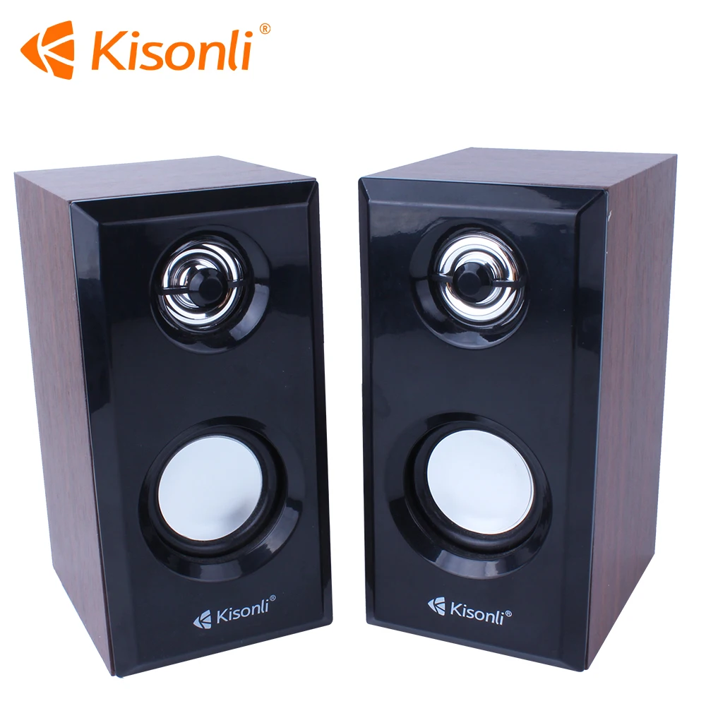 

Professional Computer Speaker Wooden Sound Box, USB 2.0 Mini Audio Multimedia Speaker