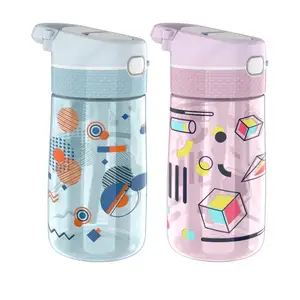 Image of OEM Custom 450ML Tritan Kids Plastic Cartoon Student Drinking Water Bottle Children Sports Water Bottle