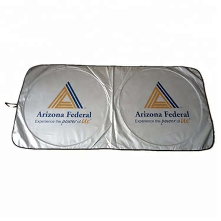 
Foldable nylon front window promotion custom design car sunshade 