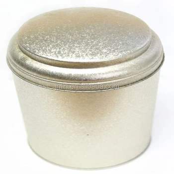 large round tin containers