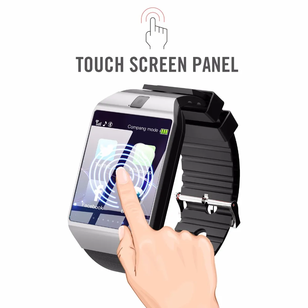 

2018 WristWatch Bluetooth Smart Watch Sport watches With SIM Camera Smartwatch For Android Smartphone, Silver;black;gold;grey