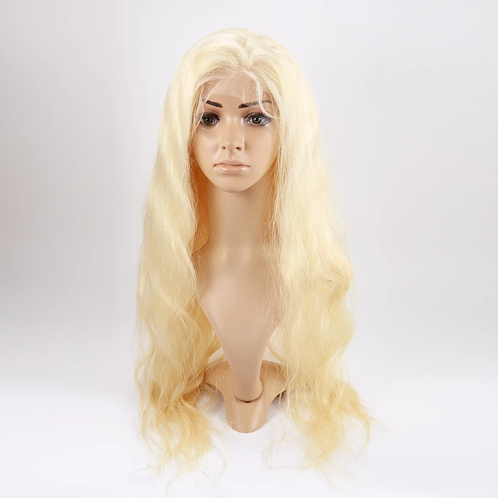 

Wholesale price Remy Full Lace Human Hair Wigs Silky Straight 613 Blonde body wave, 613 blonde color