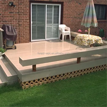 Wpc Garden Composite Wood Beech Color Laminate Floor Imitation