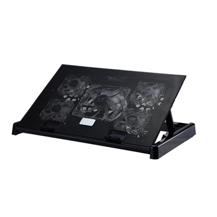 Custom USB adjustable laptop cooling cooler pad with 5 fans