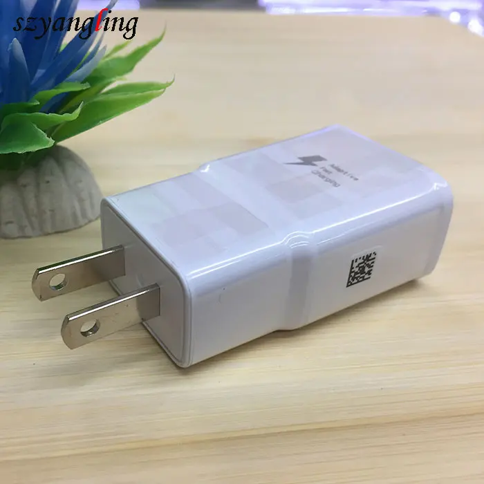

for samsu wall charger EU US plug 5V 2.1A universal portable USB travel charger for samsung travel charger, White