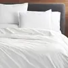 Hotel Plain White Bed Linen 100% Cotton King Flat Sheets Sets 4 Pieces Wholesale