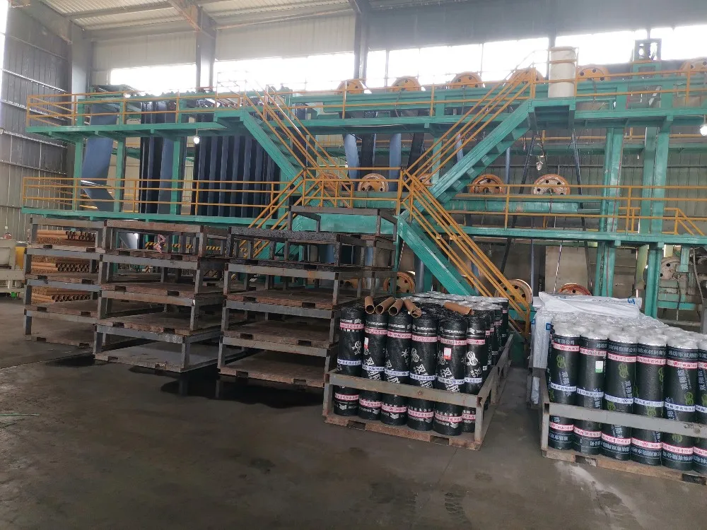 Elastomeric Bitumen Waterproofing Membrane With Grey Slates On Top