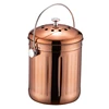 1.2 Gallon satin matt finished Stainless Steel Kitchen Countertop Compost Bin