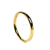 Solid 14k Yellow Gold Wedding Band Tungsten Wedding Ring Band for Men&Women Gold Plated Polished Dome Comfort Fit 4mm