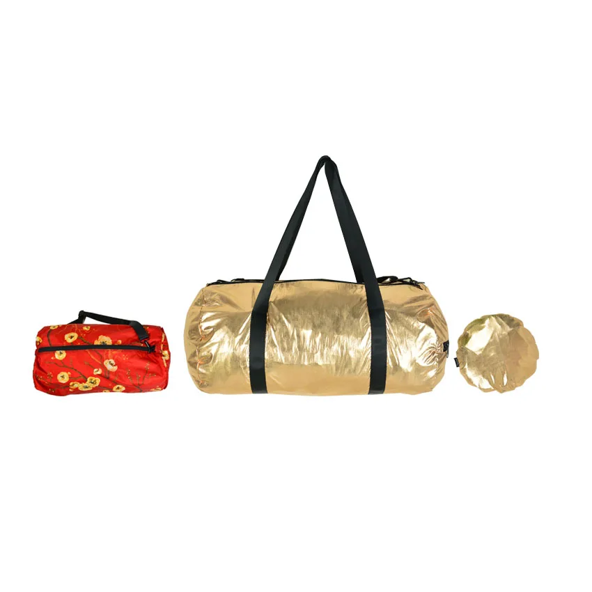 

2018 New Durable Metallic Duffle Sports Gym Bag, Lose gold,champagne,silver