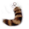 High Quality Real Fur tail /Fluffy Fox Fur Ball For Keychain Bag Charm