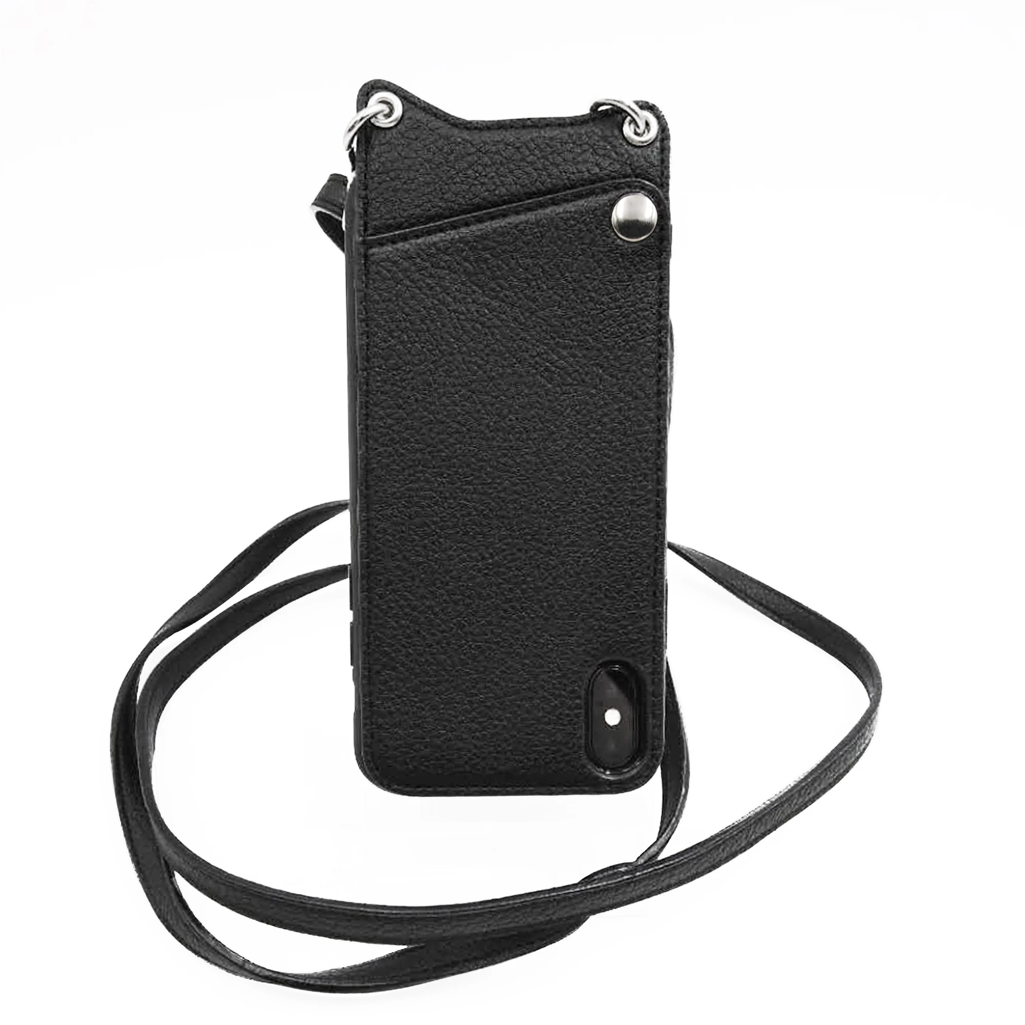 

YOFEEL Luxury Smart Cell Phone Cases Genuine PU Leather Bags Cover Cross Body Credit Card Holder Wallet for iPhone 678 plus Xs