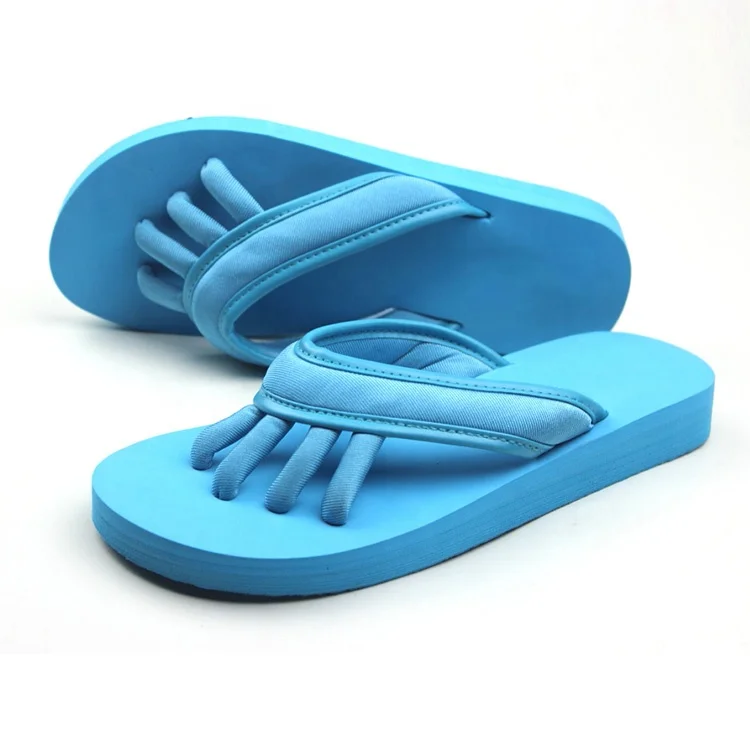 Oem Wholesale Floral Pattern Fabric Toe Separator Sandals Custom Eva