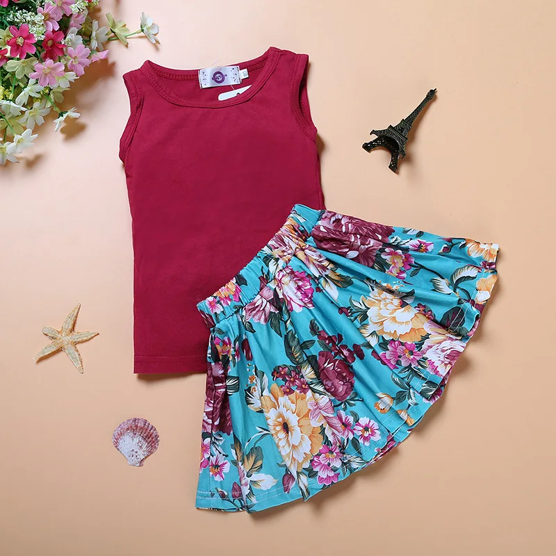 

2017 Best Brands Little Girls Suits Children Clothing Set For Shopping, As picture