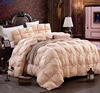 100% goose down handmade online king queen twin size bread shape winter thicker comforter bedding set for king size bed