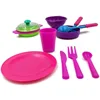 22 pc plastic dish tableware kid pretend play toy kitchen sets