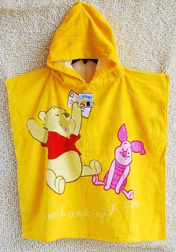 100% cotton beach hooded towel ponchos pattern for baby