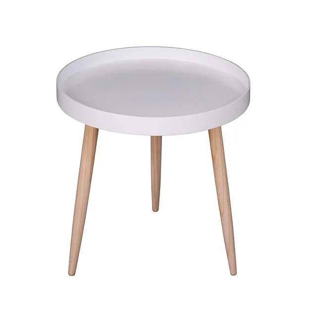 Modern Stylish round wooden coffee side table design