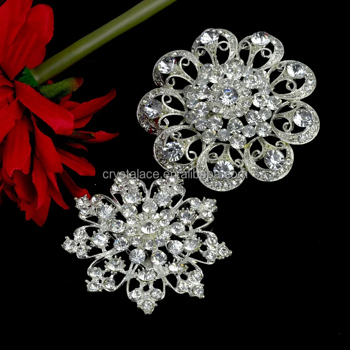

Fancy crystal brooch,vintage snowflake brooch crystals rhinestone
