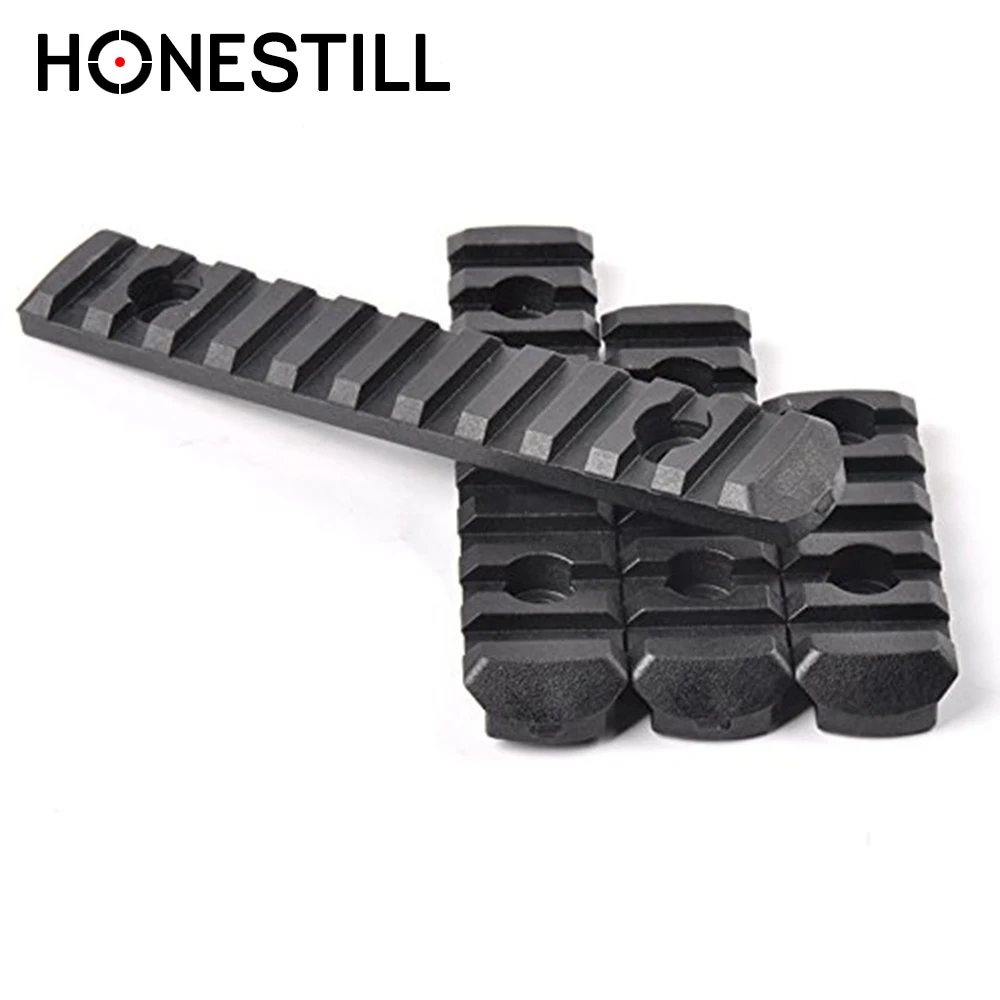 

M-Lok 4-Pack Tactical Polymer Rail Section Kit for MOE Handguard L2 L3 L4 L5 Sizes Picatinny/Weaver Rail free float, Black