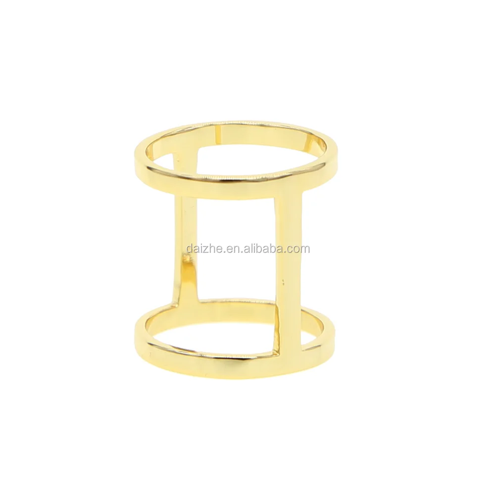 

2021 newest gold plated simpla pain finger rings for women wedding jewelry gift