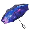 Design Funny auto open logo reverse umbrella made in china