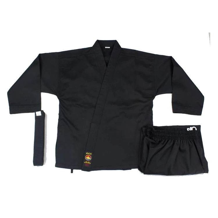 Custom Made Good Fabric Karate Uniform Breathable Fabric Black Karate