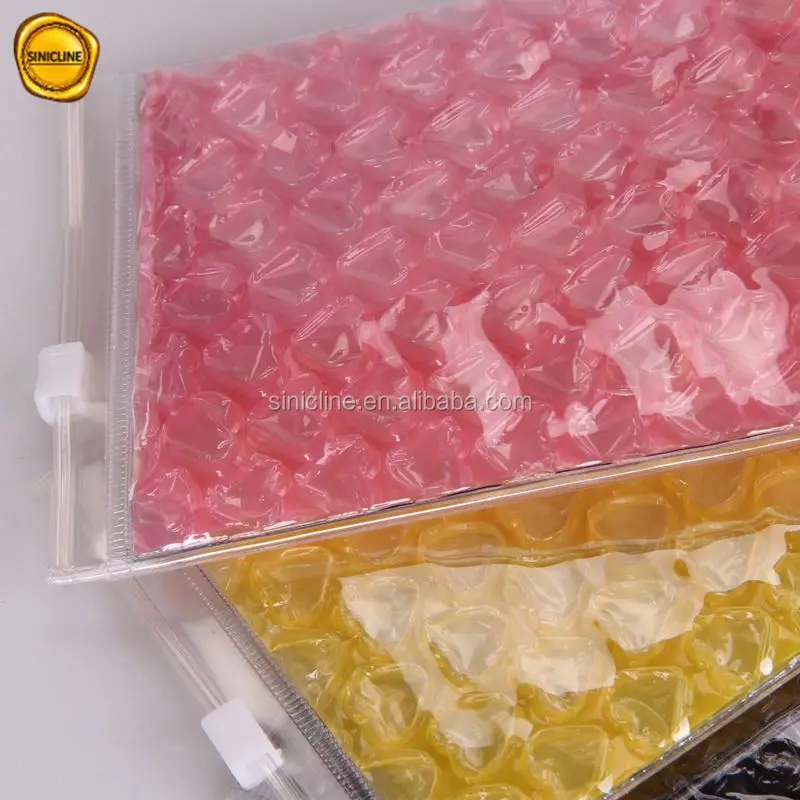 Sinicline Custom Printed Electronic Water Proof Plastic Colorful Ziplock Bubble Bag Bubble