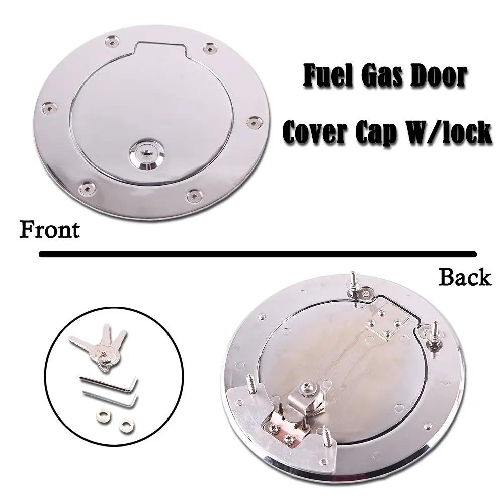 Locking BILLET Gas Fuel Door for 1994-2001 Dodge Ram 1500 Truck T6061 94 95 96 97 98 99 00 01