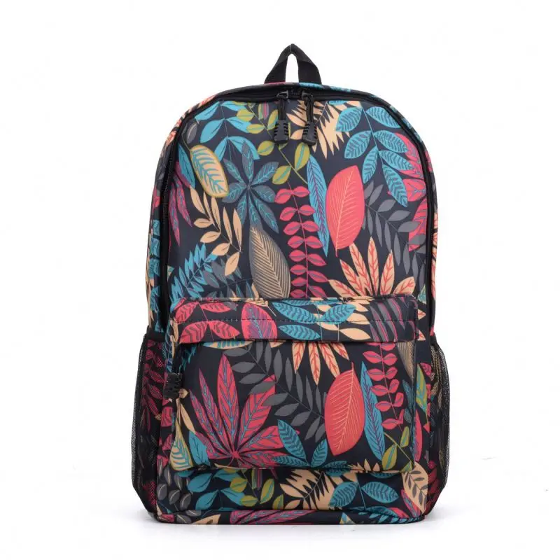 

Fashion 2019 Custom Printed Blue Black Children High School Backpack