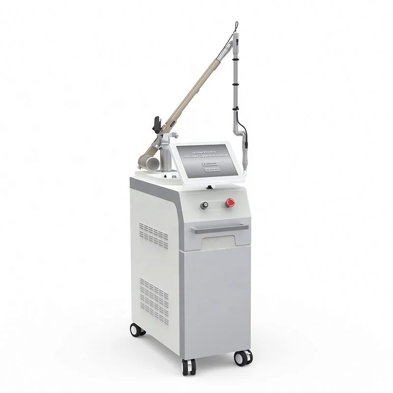 

1064 nm / 532nm pigments removal nd yag laser q switch laser tattoo remove machine, Red white/ gray white