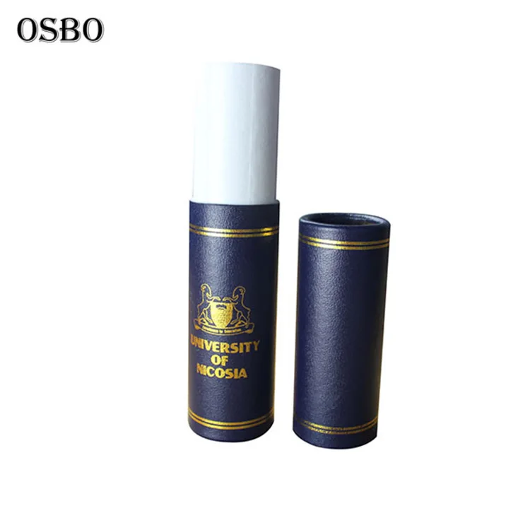 
Gold Stamping Cheap University Paper Diploma Cardboard Paper Certificate Holder Tube 