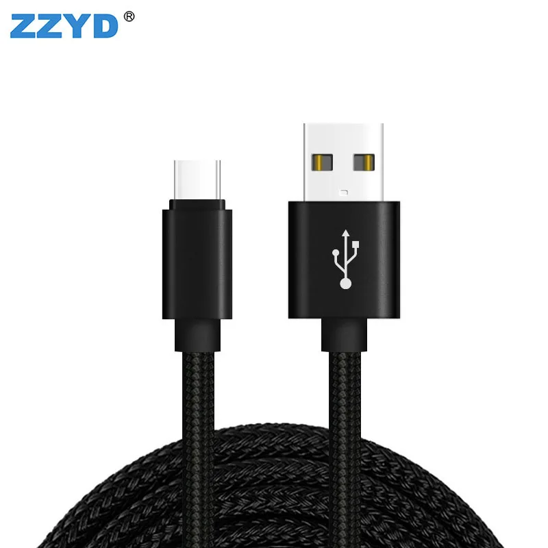 2018 Hot Selling Amazon 3ft Nylon Braided Micro Usb Cable 2A Data Cable For Samsung cell phone charger cable OEM product