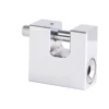 D side open rectangle padlock iron armored padlock