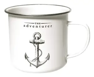 Image of Cheap Steel Printed Custom Logo Printing Sublimation Enamel Metal Camp Mug Wholesale