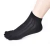 Factory Wholesale Men Pure Cotton Ankle Mesh Toe Socks