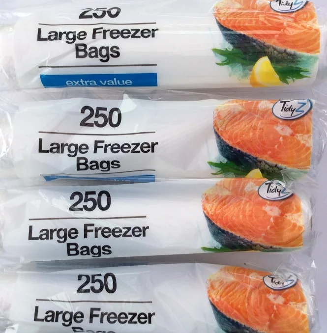 Food & Freezer Storage Bag Strong Large Reusable 500 Roll Packed Fresh
