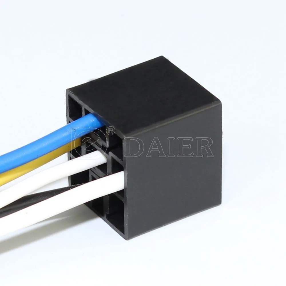 Automotive Car Relay Socket With 5 Wires Used For 5pin Relay Jd1914