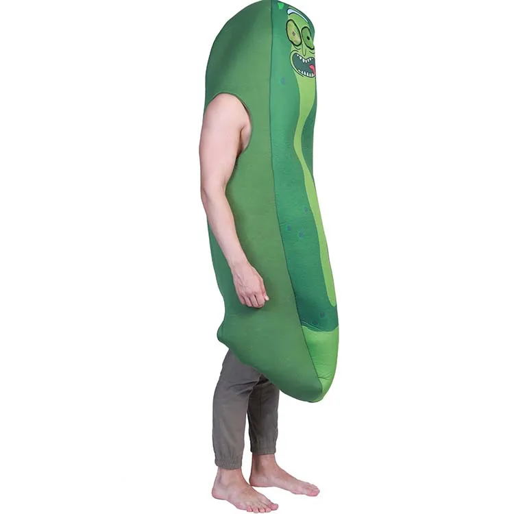 Drop Shipping Carnival Party Fancy Dress Funny Adult Man Cucumber