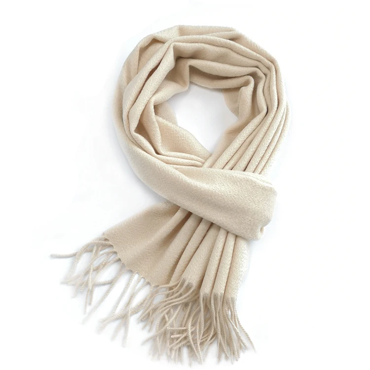 Brushed Scottish Cashmere Scarf Solid Color Cashmere Scarf