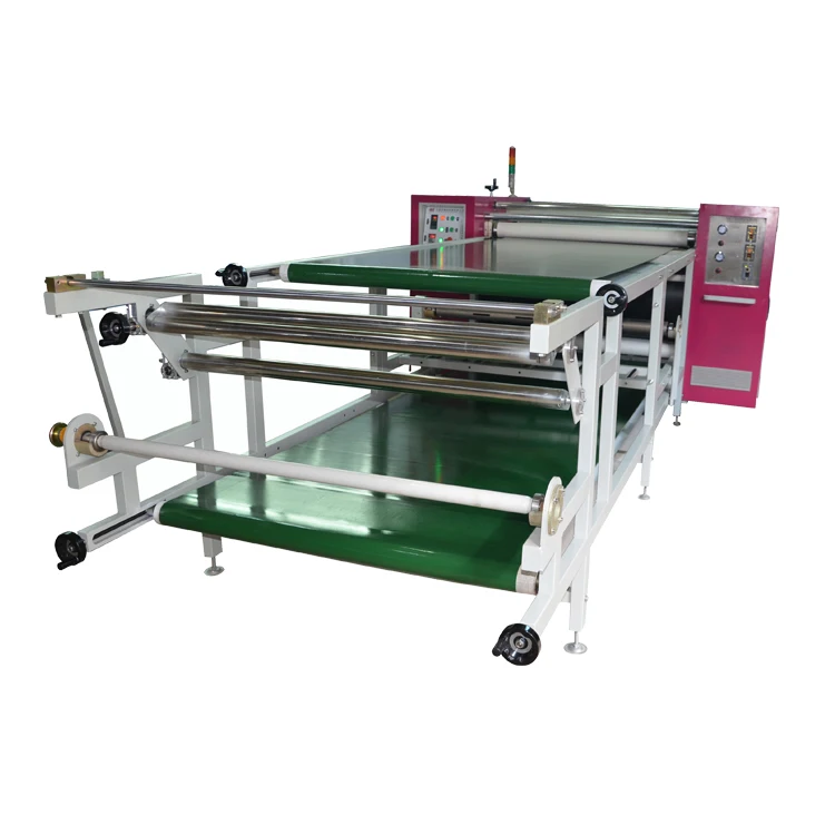 Multi-functional mouse pad piece printing upper feeding oil roller heat sublimation machine