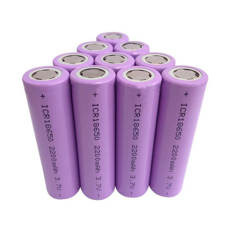 
ICR 18650 battery 3.7v 2200mAh lithium-ion battery cell 