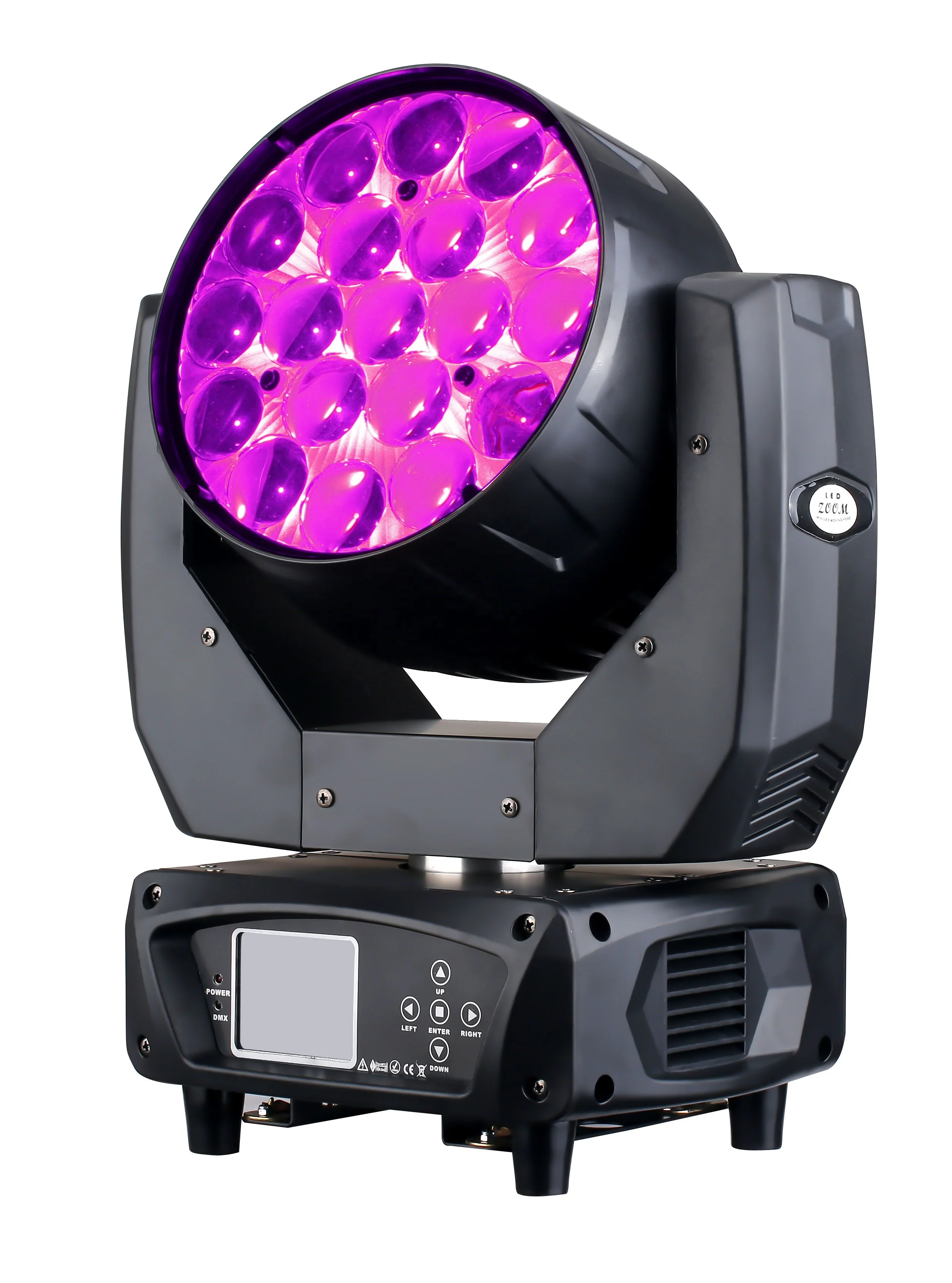 led 舞台灯光 19x15w 摇头灯 rgbw 变焦洗