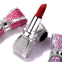 

Bow Shape Waterproof Makeup Cosmetic Diamond Matte Lipstick