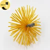 5" Long Handle Light Duty Circular Colorful PP Flat Wire P50 Pro Round Poly Fireplace Chimney Brush
