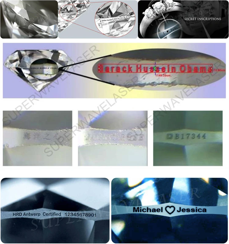 Cold Laser Inscription Engraving Machine High Quality Diamond Girdle