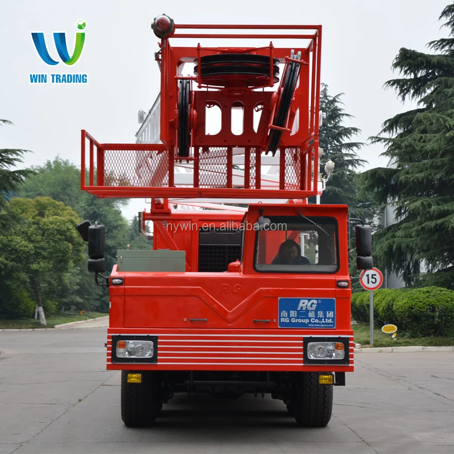 
RG API Standard Oil Field Oil and Gas Well Bore Hole Truck mounted Mobile 450hp XJ80 Drilling and Workover rig 